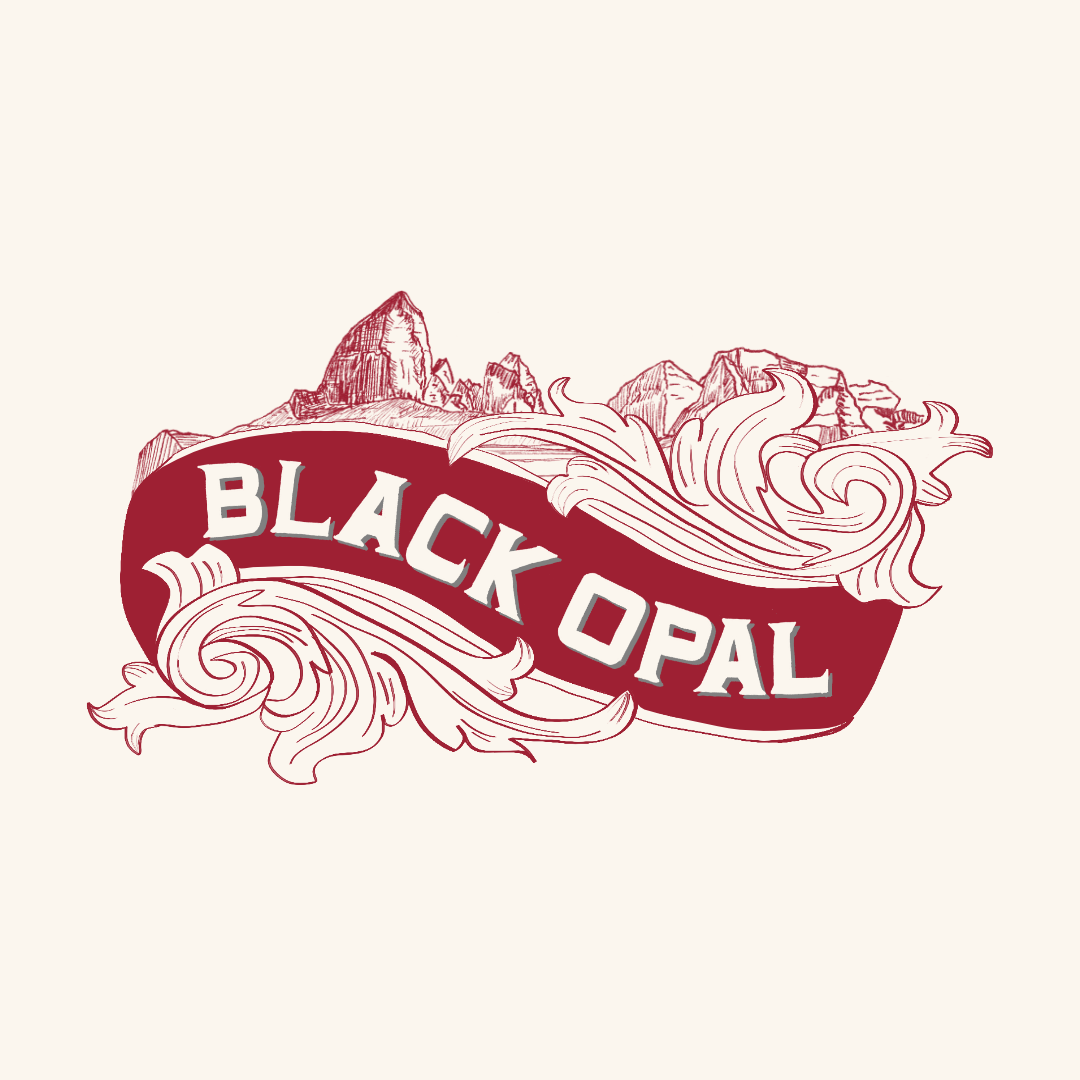 Example of hand-lettered and illustrated coffee packaging - illustrated coffee name