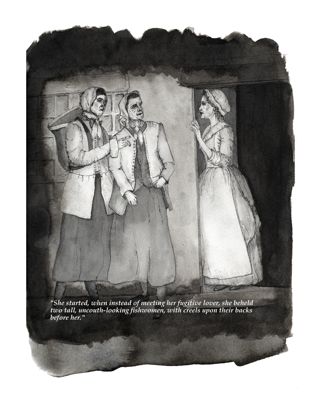 An illustration inspired by the tale of 'Launcelot Errington and his Nephew Mark' by JM Wilson