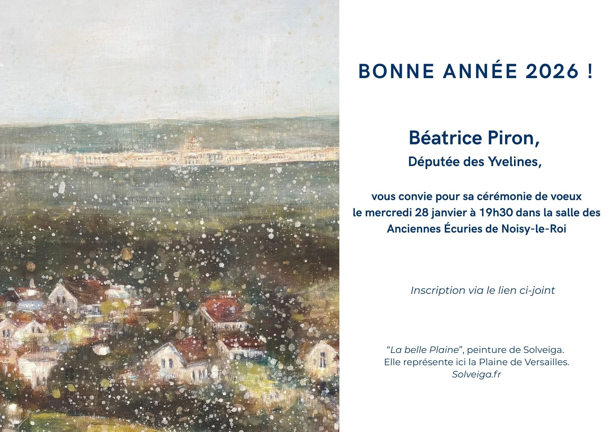 Invitation : cérémonie de vœux