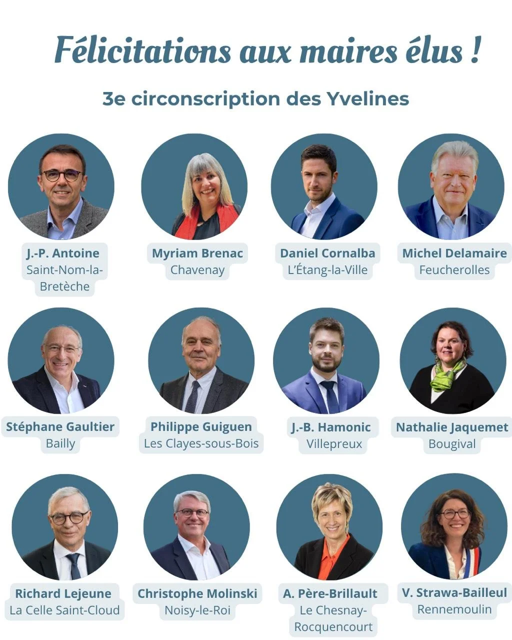 Félicitations aux maires élus !