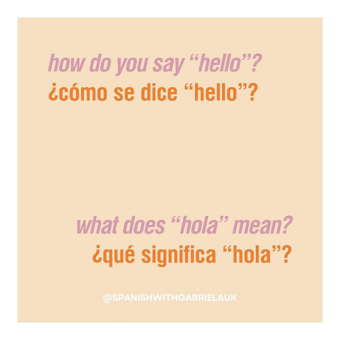 Here are some useful questions and phrases for the upcoming Spanish classes.

#spanishforholidays #speakspanish #learnspanish #spanishforbeginners #spanishlearning #spanishonline #spanishculture #spanishteacher #onlineclasses  #spanishimmersion #span
