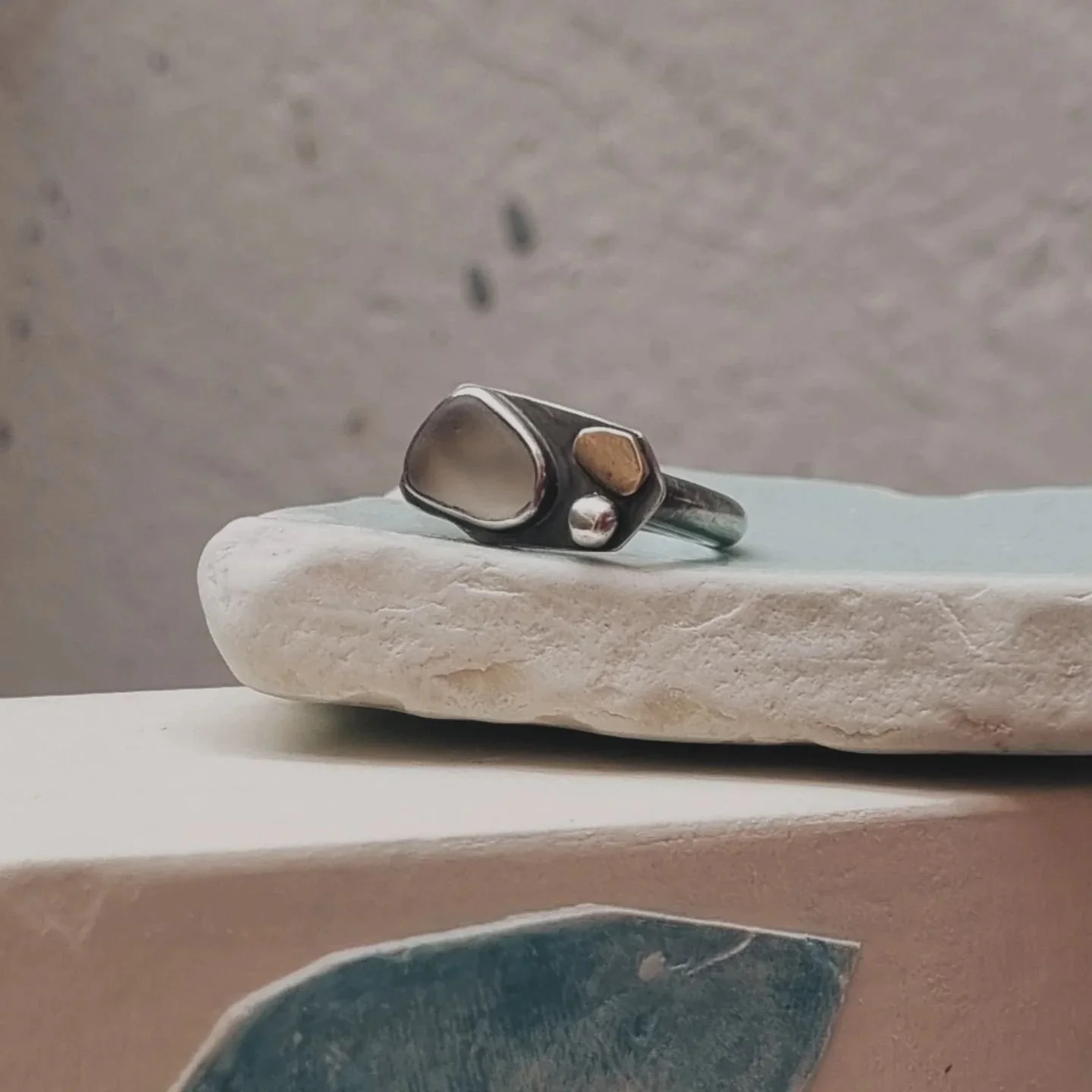 'Beers at the beach' - one of a kind.
A memory enclosing ring.