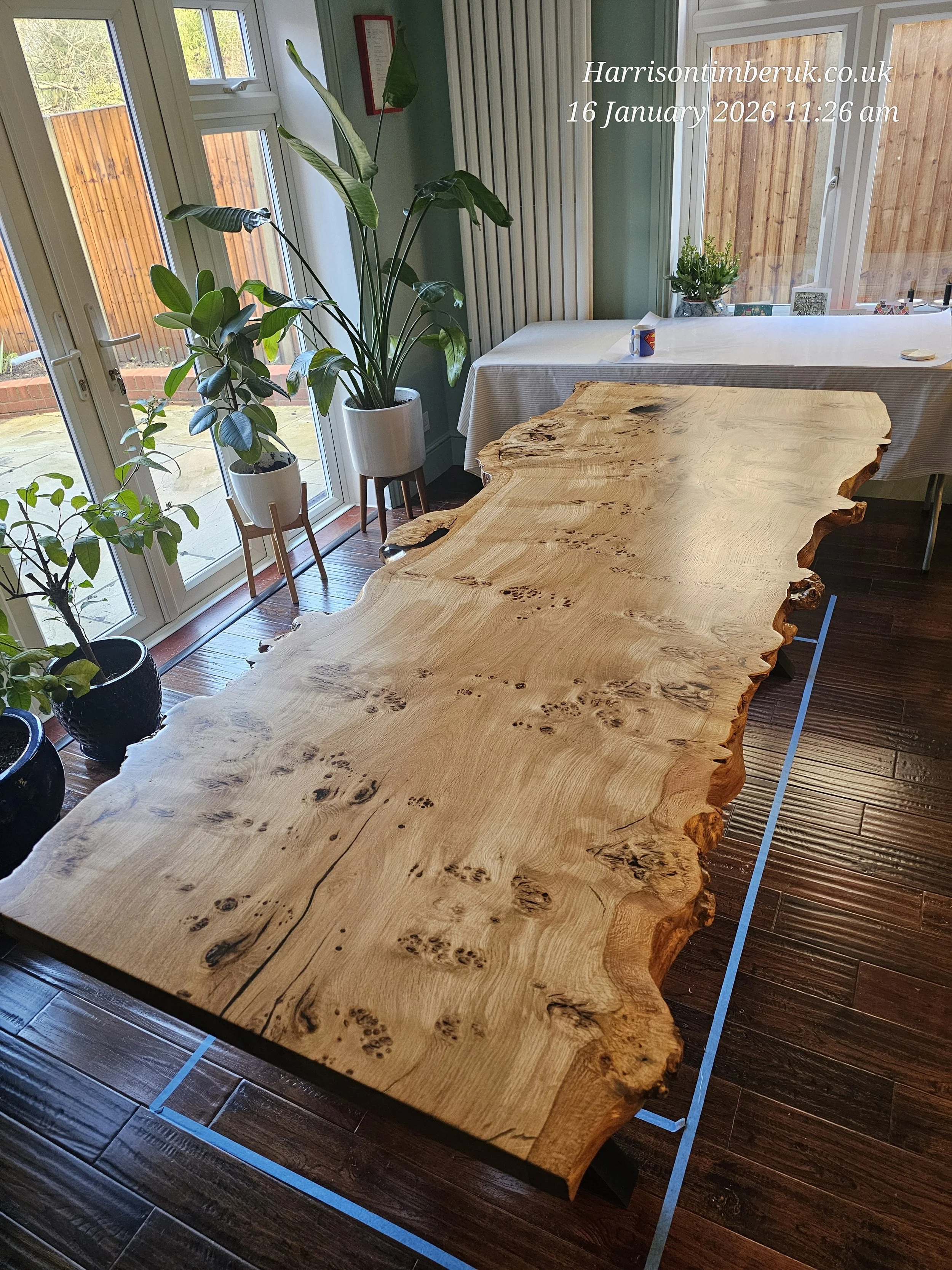 Bespoke Pippy Oak Dining Table