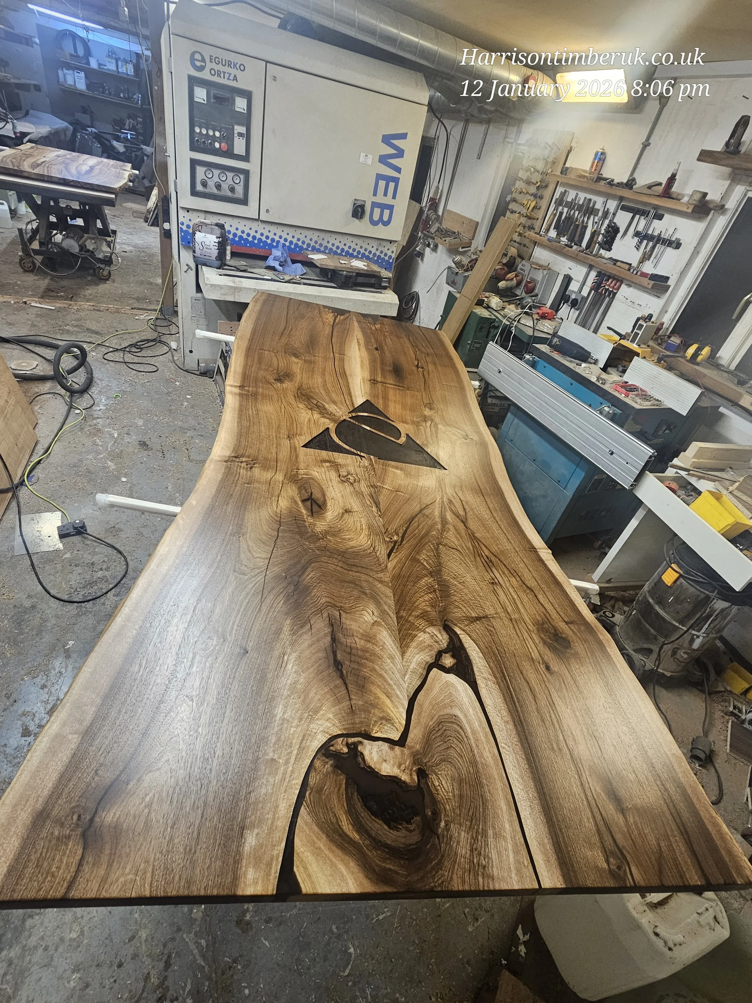 Hand Made Walnut Conference Table