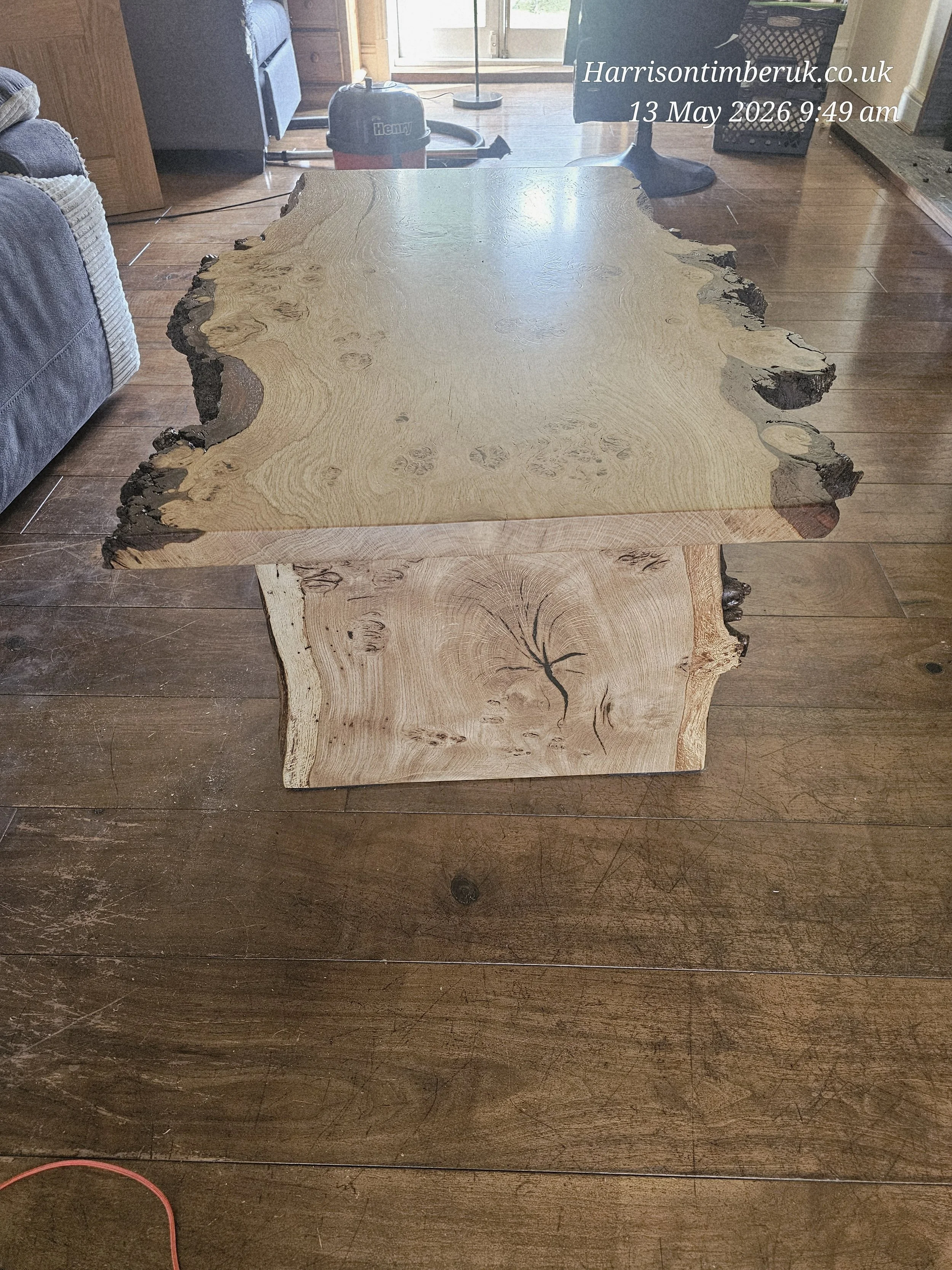 Bespoke Pippy Oak Coffee Table