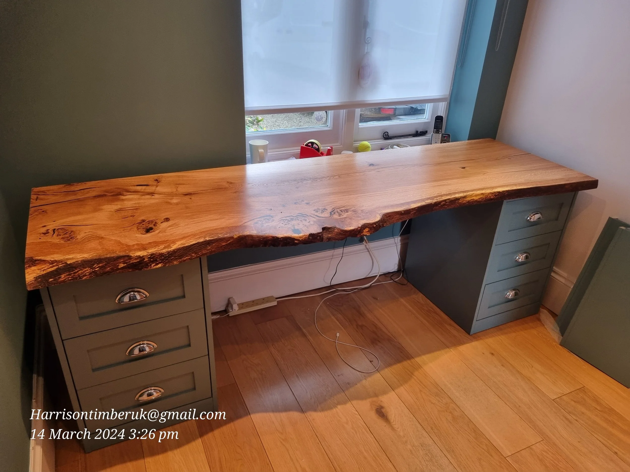 Bespoke Waney Edge Desk