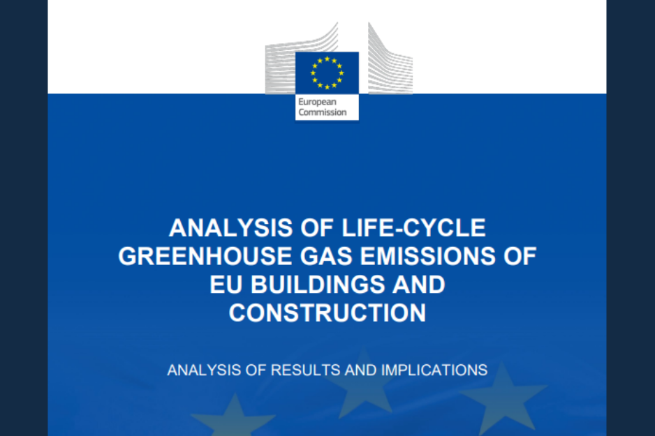 Analysis of Life Cycle Greenhouse Gas Emission of EU Buildings and Construction