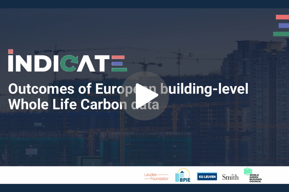 The INDICATE project: outcomes of European building-level whole life carbon data event