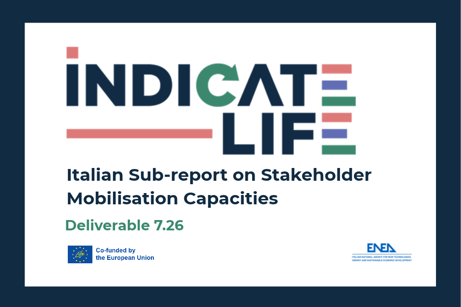 Deliverable 7.26: Italian Sub-report on Stakeholder Mobilisation Capacities