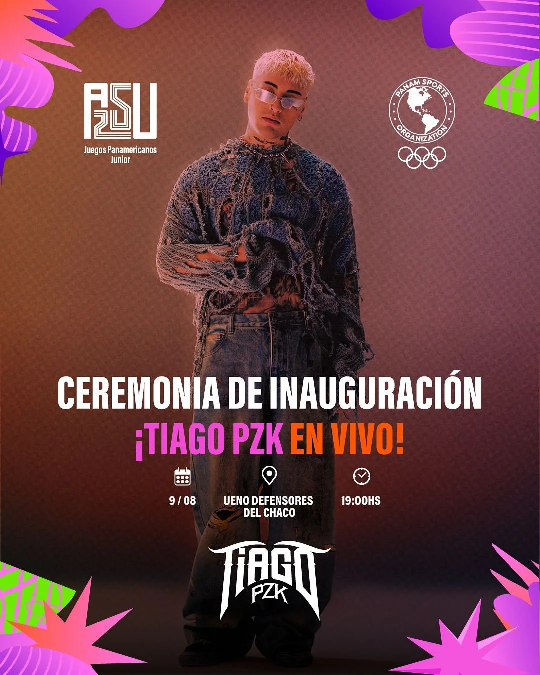 Tiago PZK se suma a la fiesta de los Juegos Panamericanos Junior Asu 2025