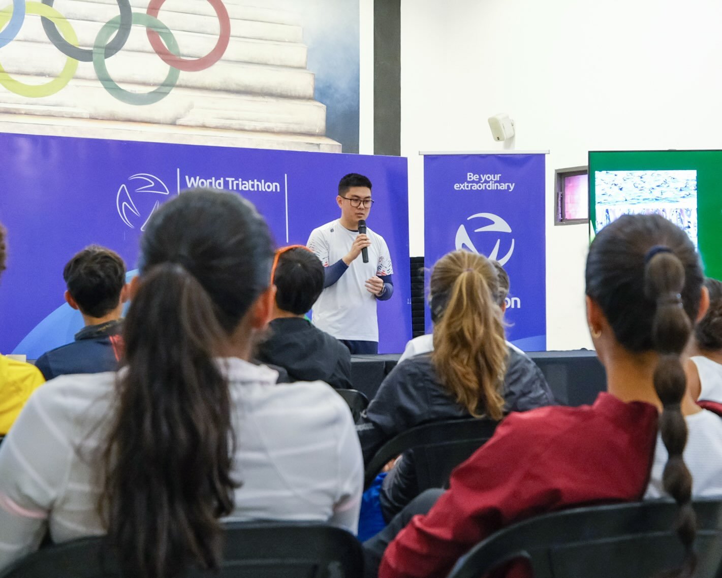 📚 Charla psicol&oacute;gica en el marco del 🏕️ Campamento Panamericano de Desarrollo de Triatl&oacute;n 🏊🏻&zwj;♂️🚴🏻🏃🏻 Paraguay 🇵🇾 2026, que se lleva a cabo en el COP.