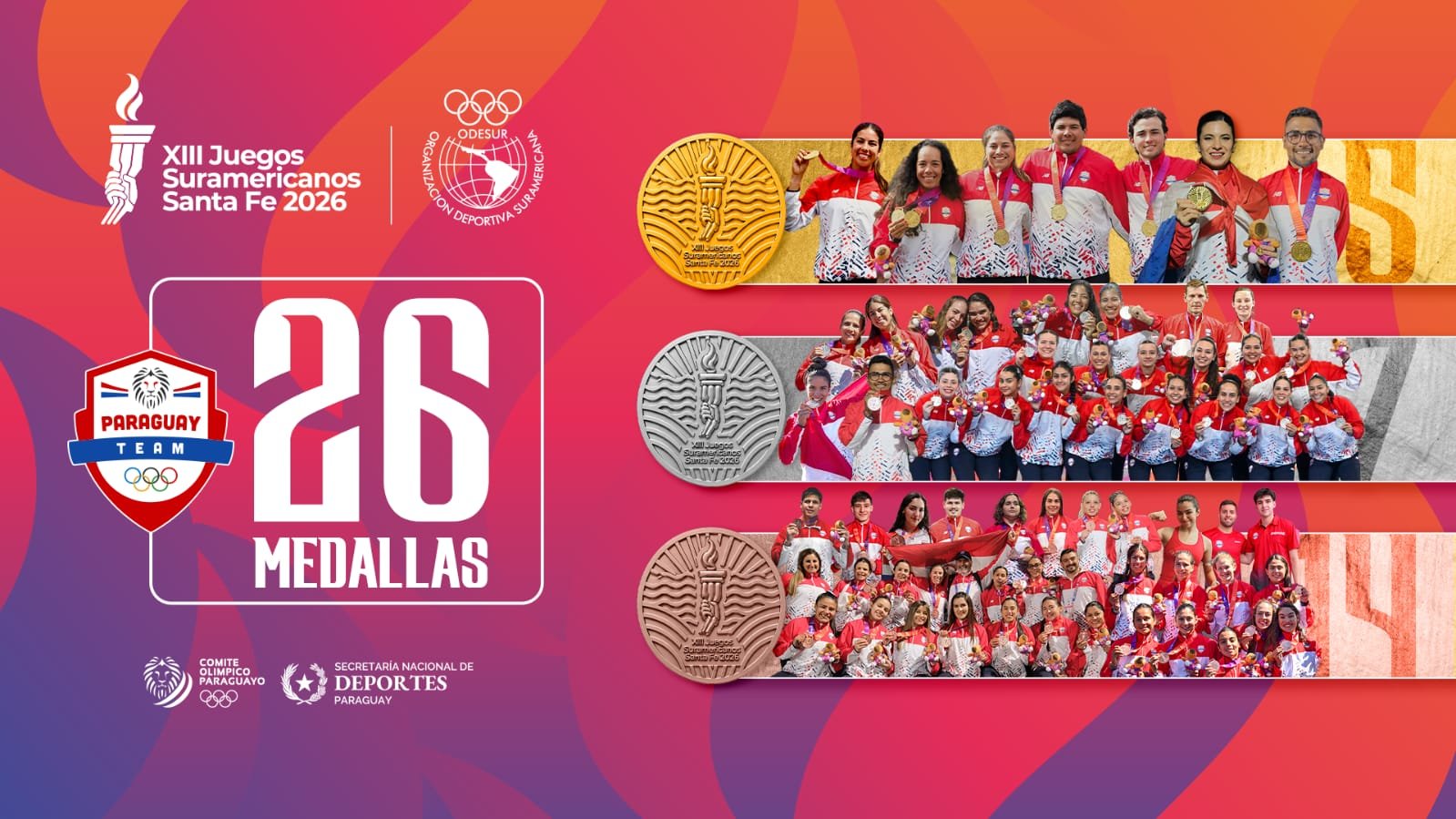 Fio Gatti asegura dos medallas para el Team Paraguay en Santa Fe 2026.