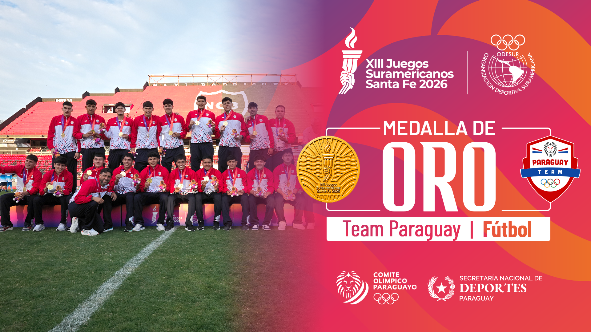 Doble Oro ante Argentina; el Team Paraguay manda en fútbol y pádel.