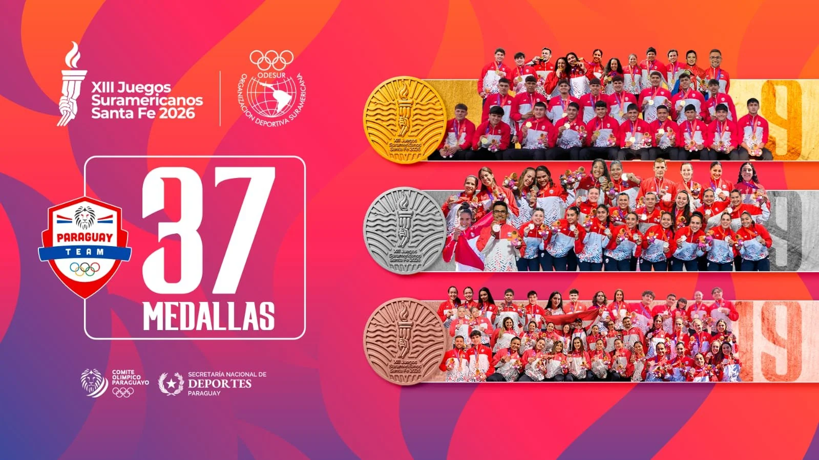 Team Paraguay; una bandera, una generación y nueve razones para soñar.