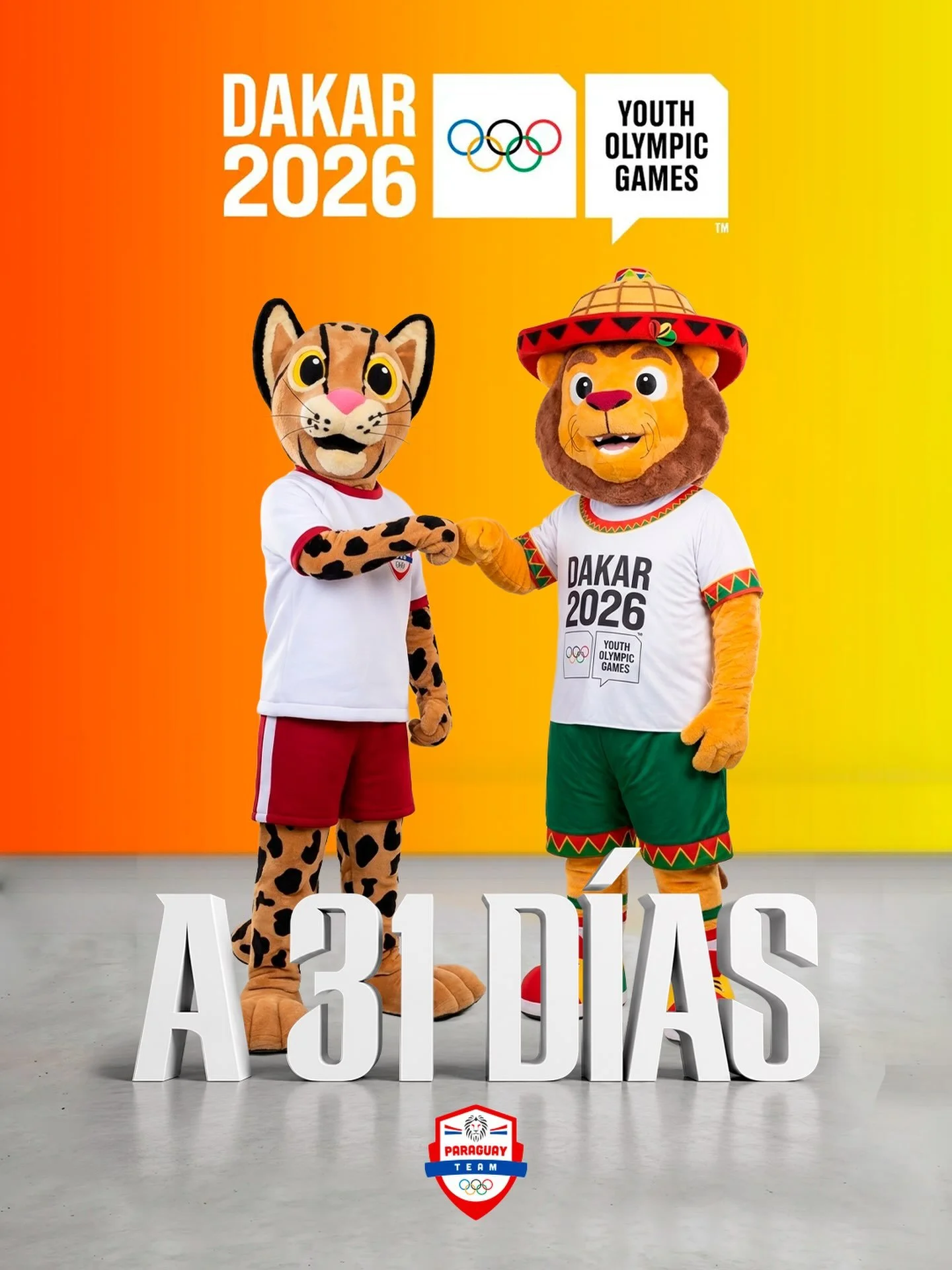 ⏳ &iexcl;A s&oacute;lo UN MES de los Juegos Ol&iacute;mpicos de la Juventud #Dakar2026 y el Team Paraguay 🇵🇾 estar&aacute; presente🌟 @jojdakar2026 

La emoci&oacute;n y la pasi&oacute;n nos impulsan a entrenar con todo. &iexcl;Vamos por nuestros s