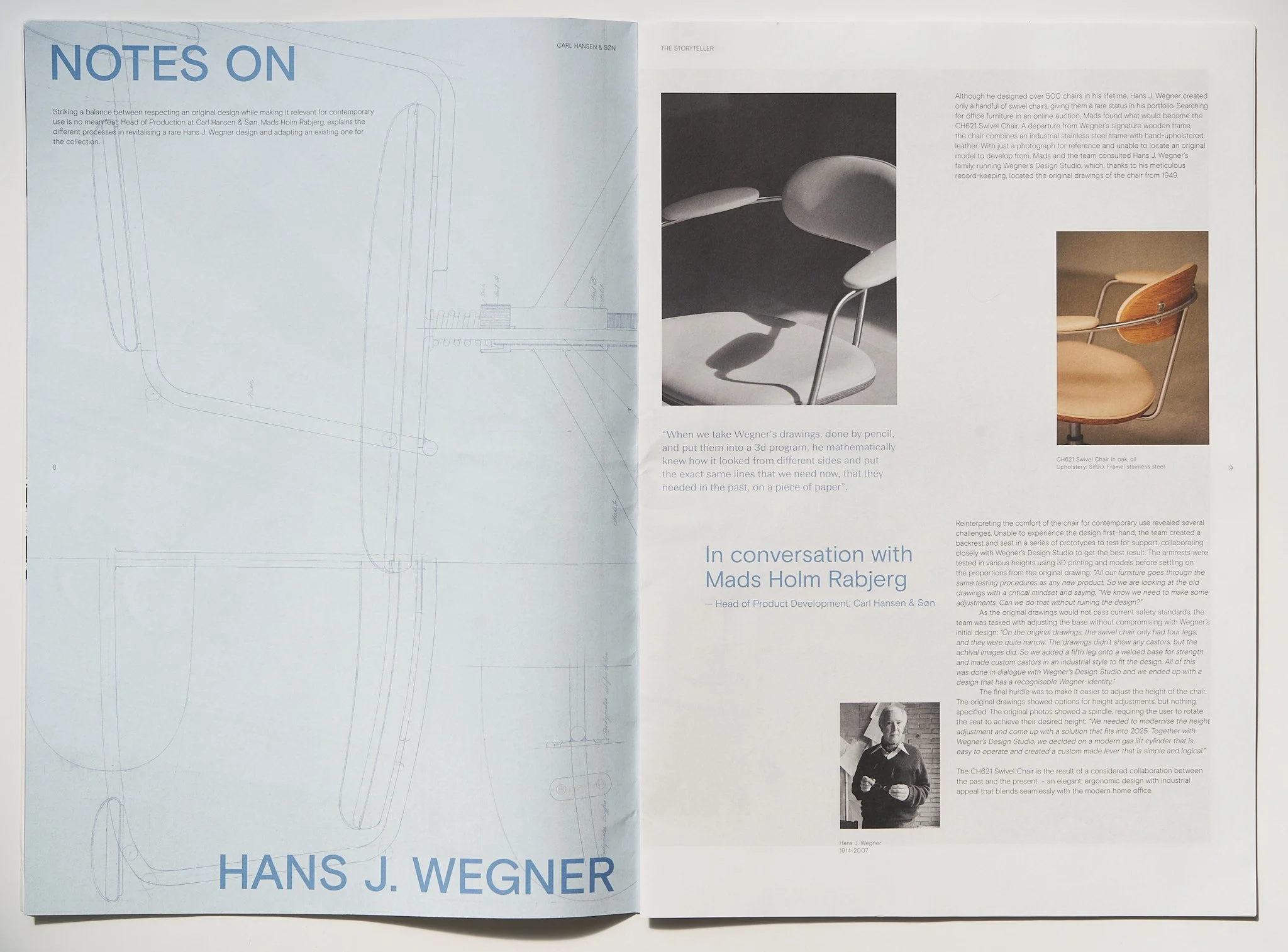 Carl Hansen & Søn - Notes on Wegner Interview - 2025