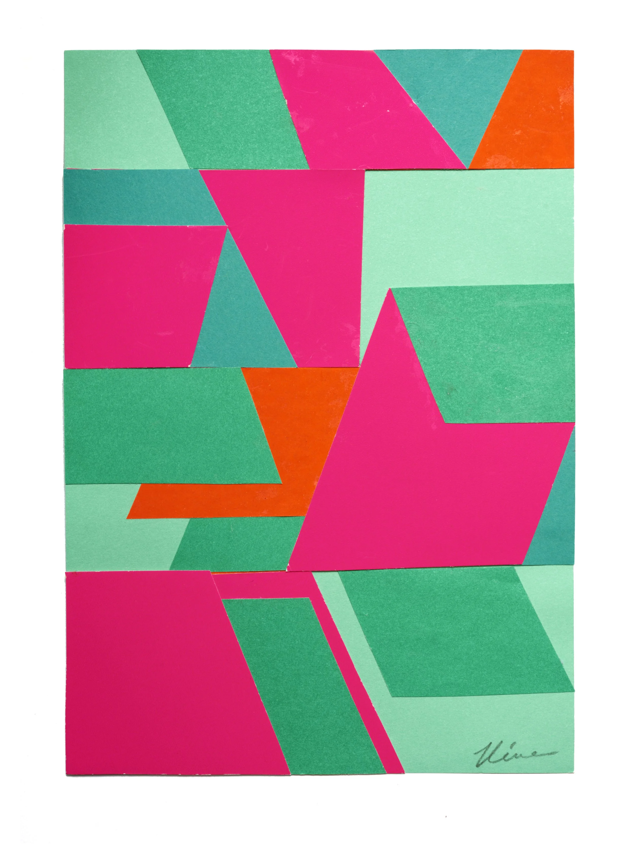  Triangle to Square  
 Excerpt: Thoughts on Process   
And now for the first results in my square or should I say, parallelogram series 🥰