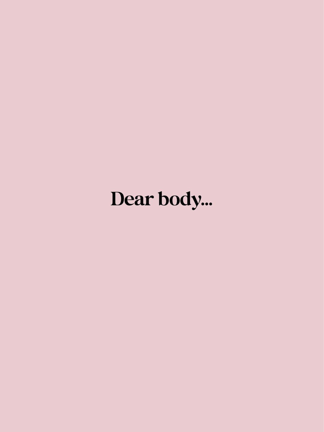 Dear body, you did what you were supposed to and got tired.
I didn't listen.
I begged you to keep going, to push a little more, to believe it was all nothing and that it could be fixed, but it could not.
So you, you made me listen, made me take a nec