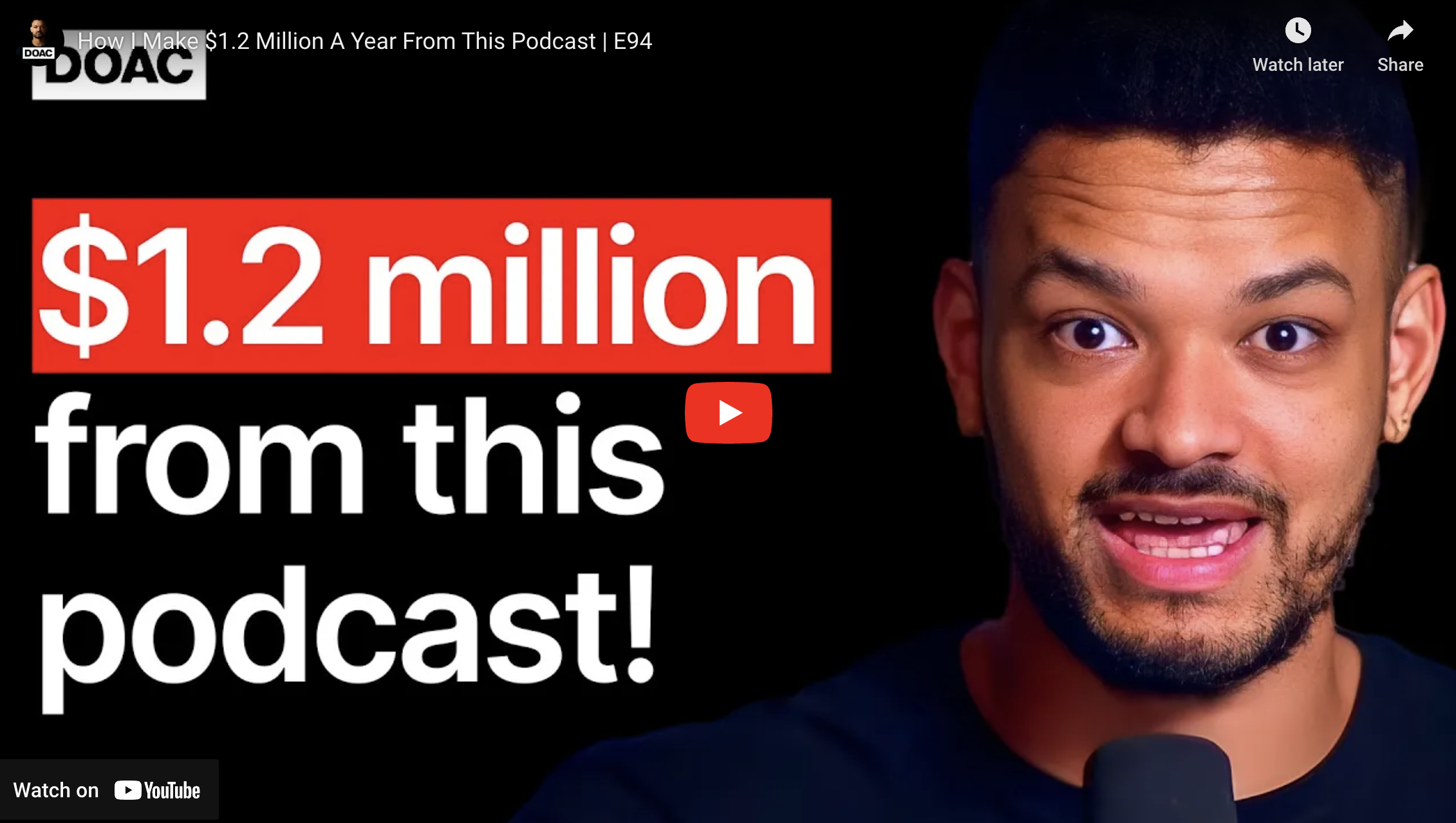Miljoner DOLLAR från en POdcast på 3 år! Inspirerande...