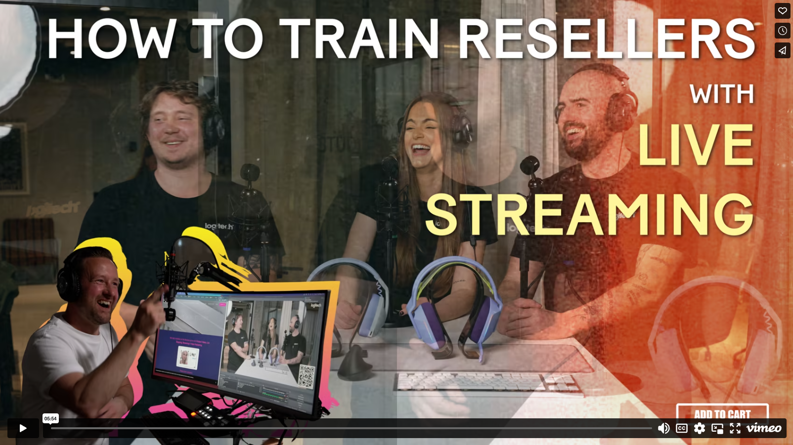 DET HÄR VAR ROLIGT! VÅR LIVE STREAM-PRODUKTION MED LOGITECH SVERIGE TEAMET | UTBILDNING LIVE STREAM