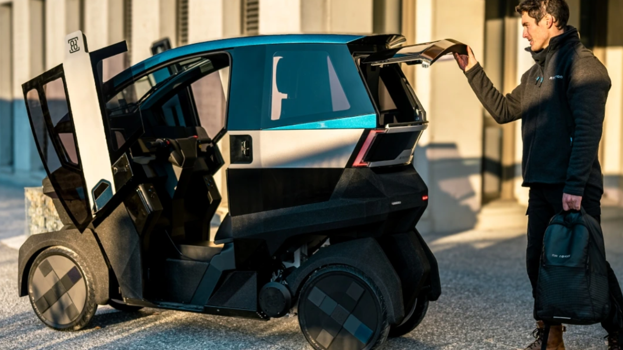 AEMotion Tilting Electric Microcar: The French EV That's Part Car, Part ...