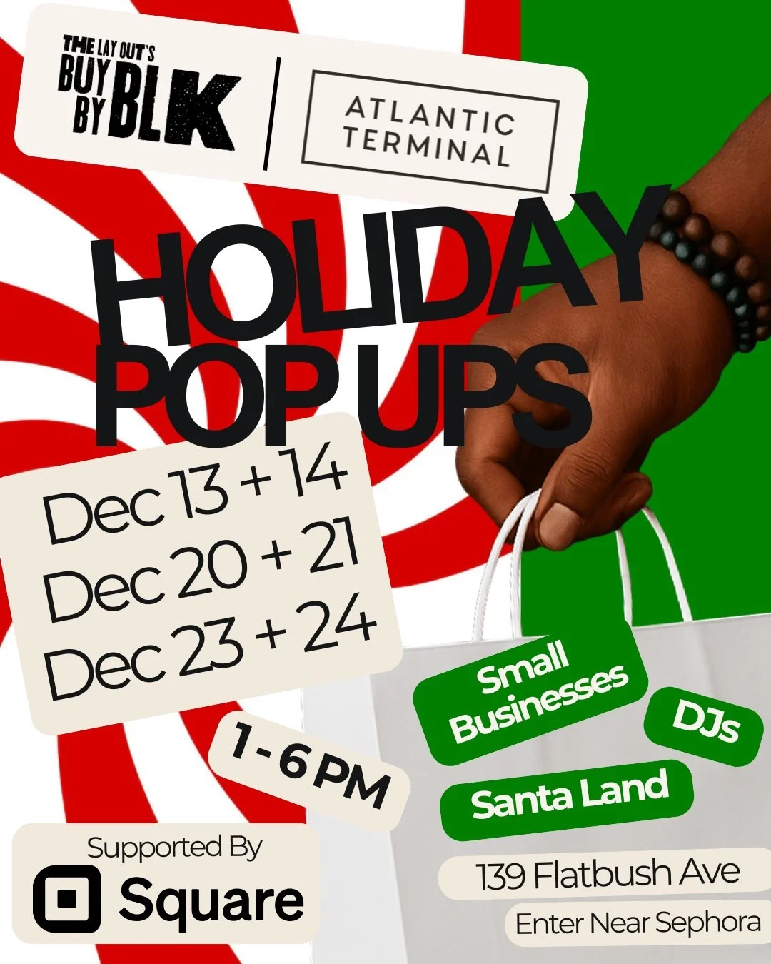 Brooklyn&hellip; round ✌🏾 and 3 with our friends at Atlantic Terminal! Let&rsquo;s goooooo. 🎁🔥

@Atlantic Terminal is loading up with a new wave of incredible Black-owned brands for the next two weekends (plus December 23 + 24 for those of you who