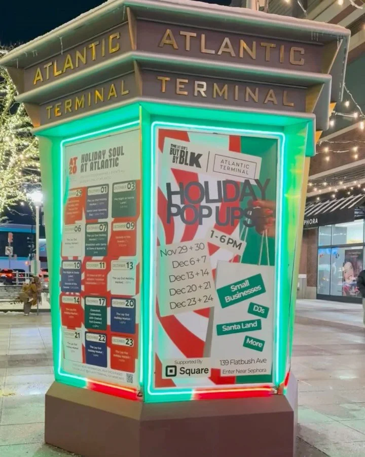 It&rsquo;s getting down to the wire, Brooklyn. 🎁🔥
This is the last full weekend before Christmas, and we&rsquo;re back at @AtlanticTerminal with our @buyblkbyblk Holiday Pop-Ups.

Pull up Saturday, December 20 + Sunday, December 21 for DJs @adair_ 