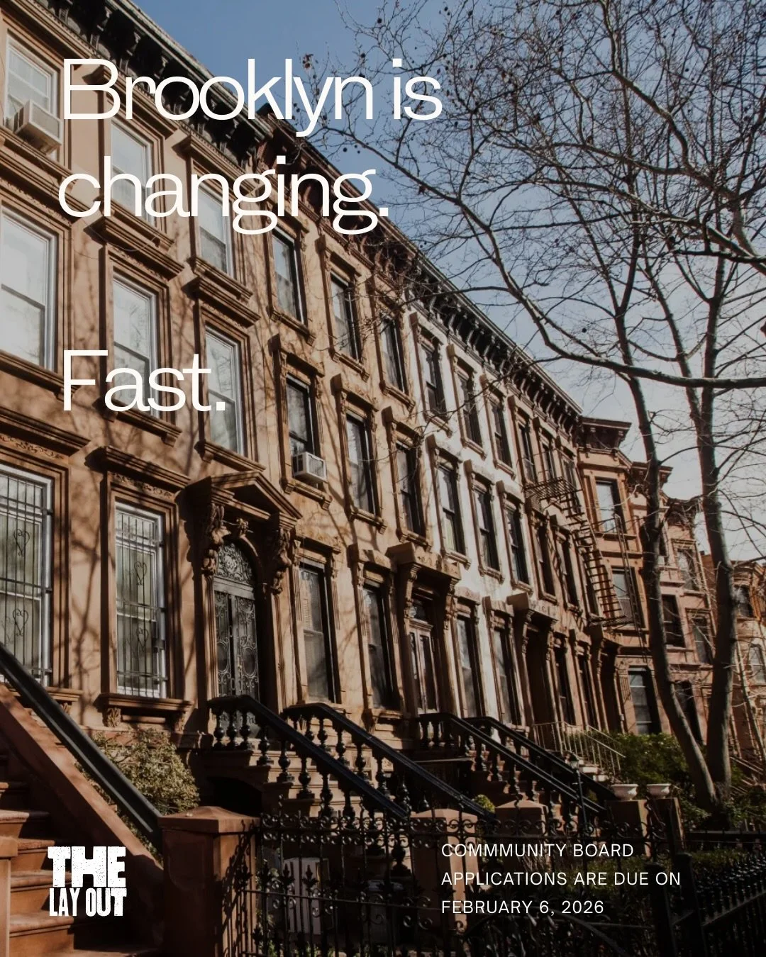 The Lay Out has always been about taking up space, in parks, on streets, in culture, and in community.

But some of the most important space to take up isn&rsquo;t visible. It&rsquo;s civic.

Community boards are one of the earliest places where deci