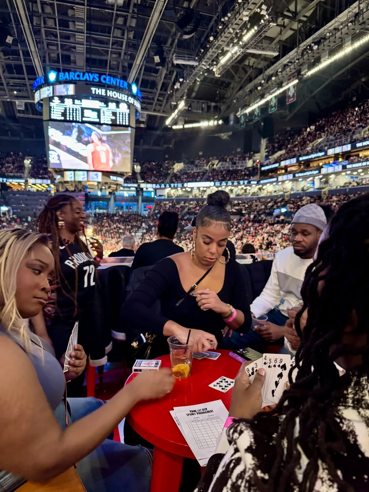 That look when you swear they were cutting hearts earlier but just played the 8 of hearts&hellip;
 On February 9, starting at 4PM, the Brooklyn Nets and The Lay Out, in partnership with PATR&Oacute;N Tequila, are celebrating Black History Month by ho