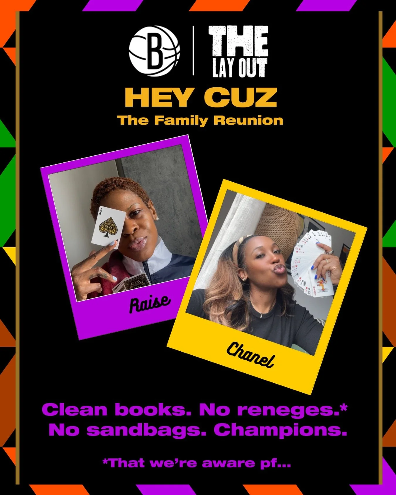 Spades was spading. &spades;️
Congrats to our winners Raise and Chanel! And shout out to @bmajr for hosting and keeping it all above board. 😜

More on what went down at Hey Cuz: The Family Reunion soon&hellip;