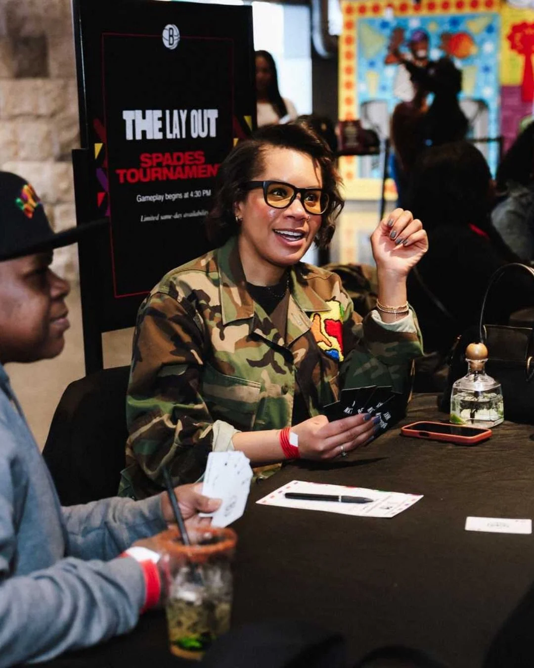 And just like that, the reunion reunioned.

On February 9, The Lay Out and the @brooklynnets, in partnership with PATR&Oacute;N Tequila, turned the Nets vs. Bulls game into a mini family reunion for the cousins. AND the Nets won.

Spades tables got s