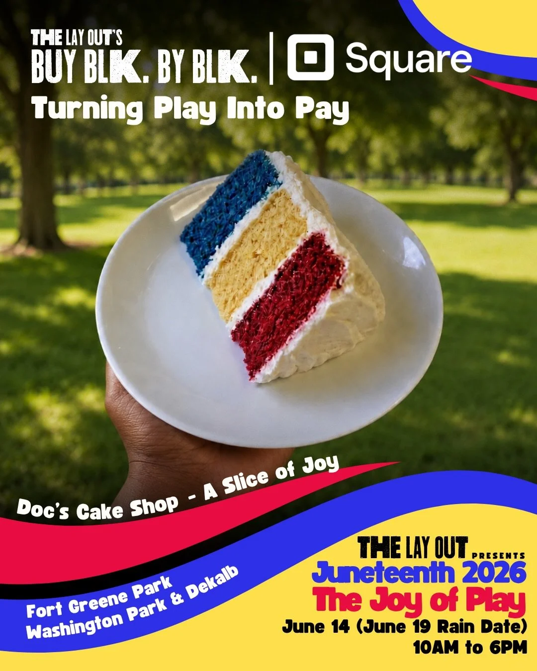 We&rsquo;re turning play into pay. ✨ The Lay Out&rsquo;s BuyBLK. ByBLK. Market is back for Juneteenth 2026 in partnership with @square, bringing Black-owned businesses to Fort Greene Park for a day of shopping, celebration, and The Joy of Play. 
Come