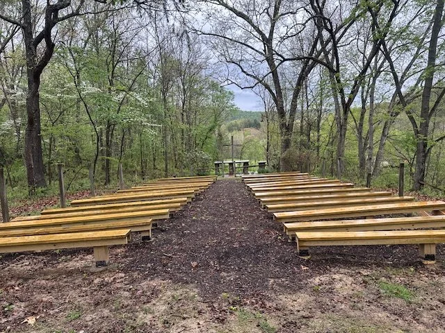 The altar and benches on prayer hill..jpeg