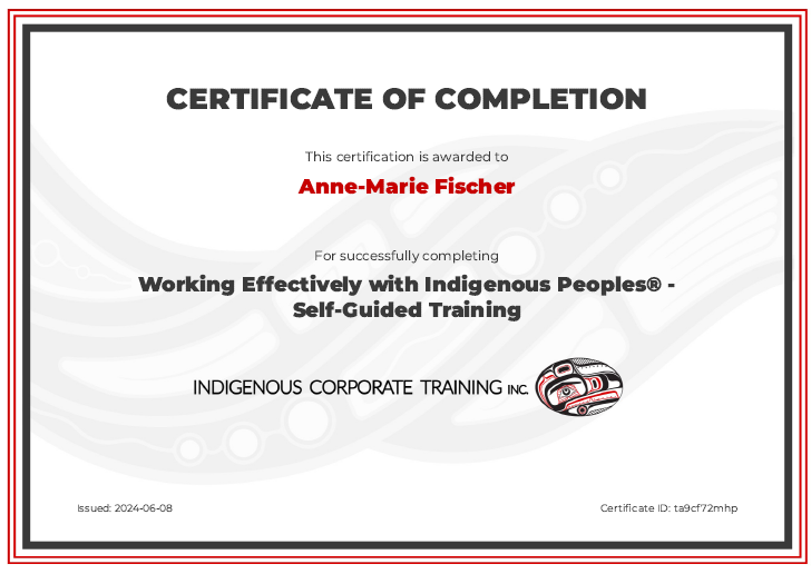 Review of “Working Effectively with Indigenous Peoples®” Self-Guided Training
