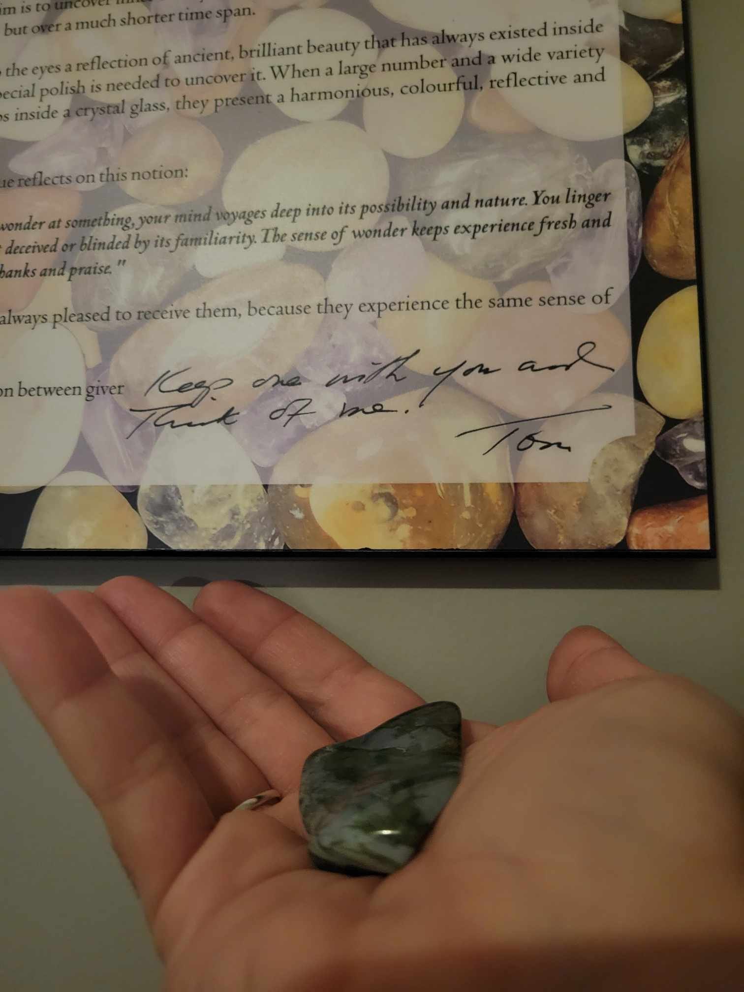Stones: “Keep One With You and Think of Me”