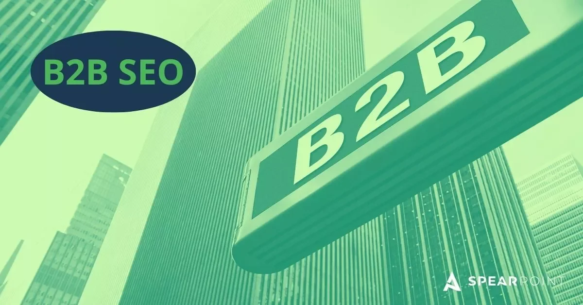 B2B SEO roadmap concept image showing B2B sign in cityscape representing enterprise search growth