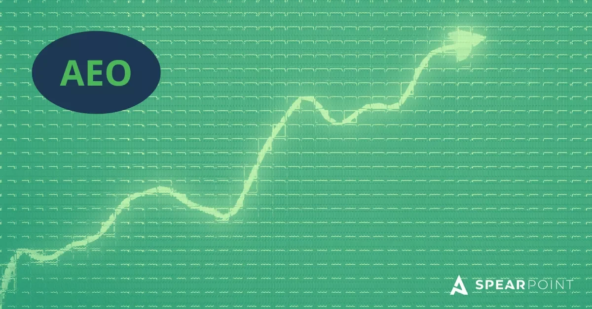 Future of answer engine optimization graphic with upward growth line on green digital background