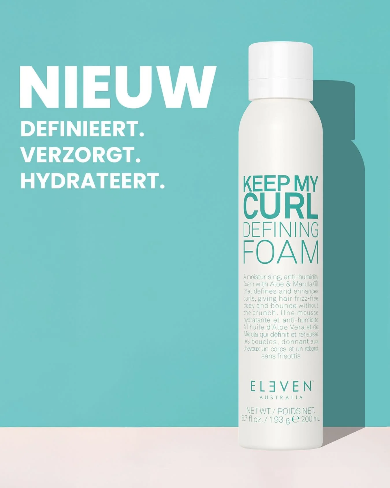 NEW!! KEEP MY CURL DEFINING FOAM by @elevenaustralia_nederland 💚🤍💚
