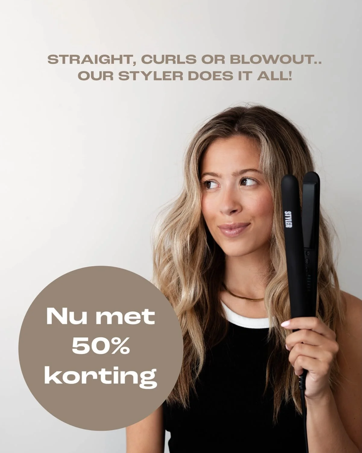 ⚡️LIMITED OFFER ⚡️

Nu 50% korting op de @evrydayhair STYLER

Dit is h&eacute;t moment om jouw stylingroutine te upgraden. Wees er snel bij, want op = op