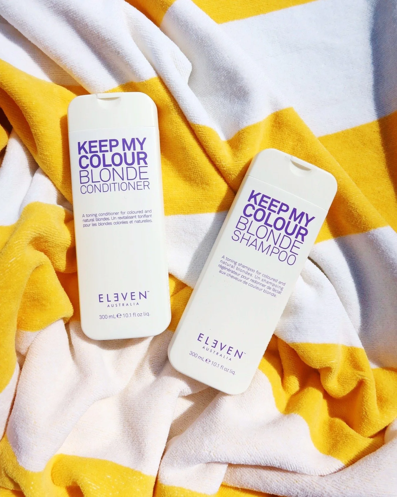 ☀️💜 Summer of Blondes! Geef je blonde lokken deze zomer de verzorging die ze verdienen met onze Keep My Colour Blonde Shampoo en Keep My Colour Blonde Conditioner.

✨ Neutraliseert geeltinten en warme ondertonen
✨ Houdt je blonde kleur fris en stral