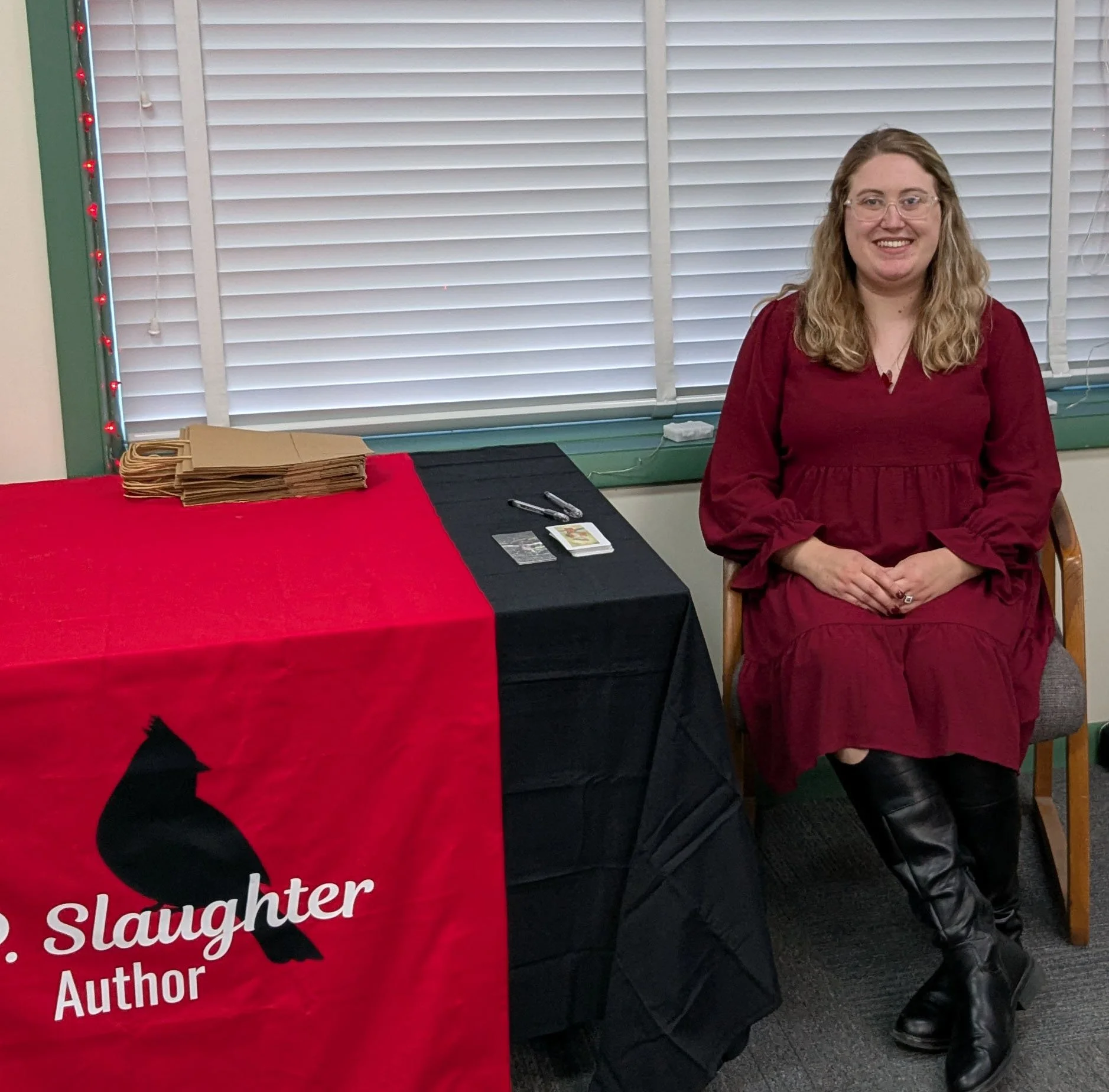 Author at the Shore—M. P. Slaughter