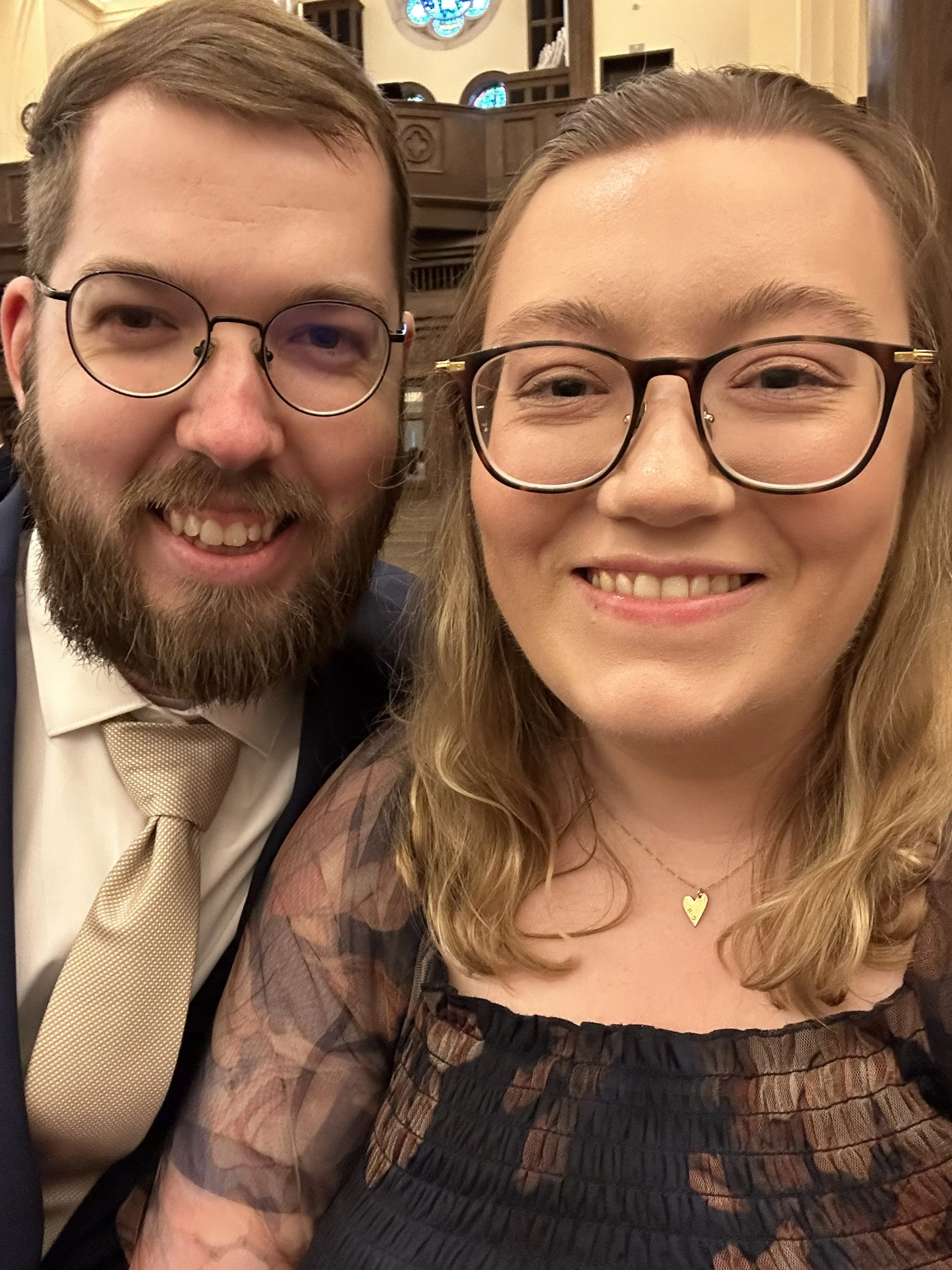 photo of couple at a wedding