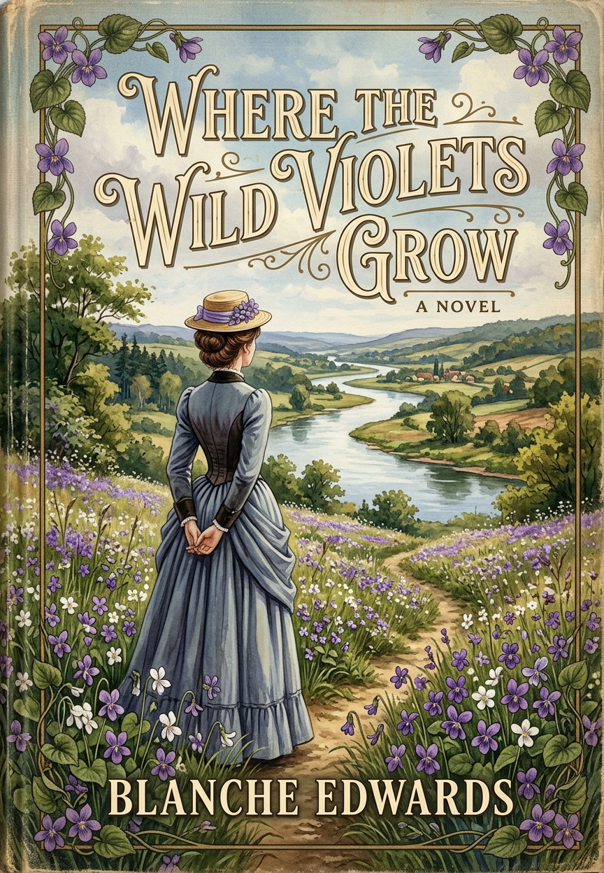 Book cover for historical fiction novel Where the Wild Violets Grow