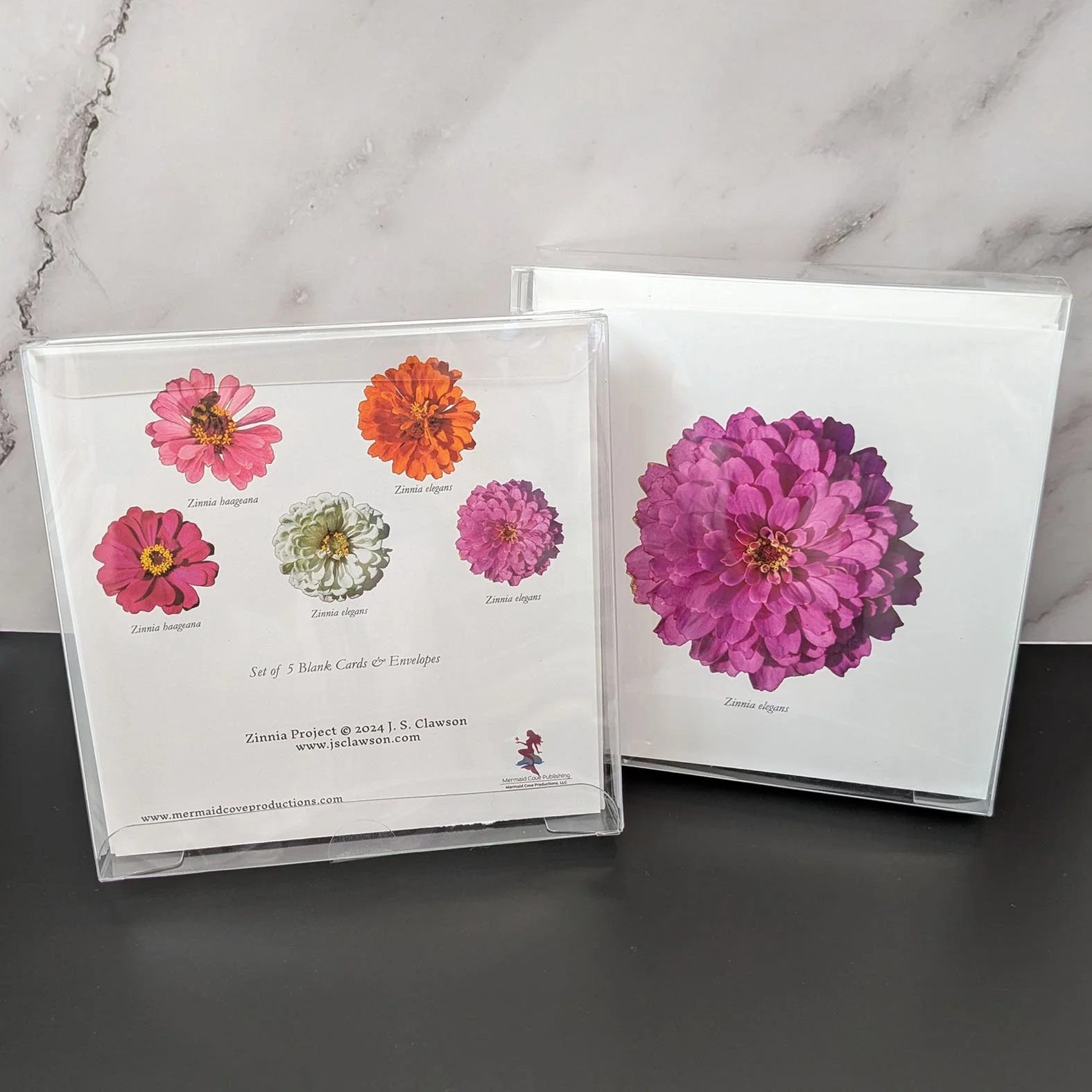 Zinnia Project Note Cards