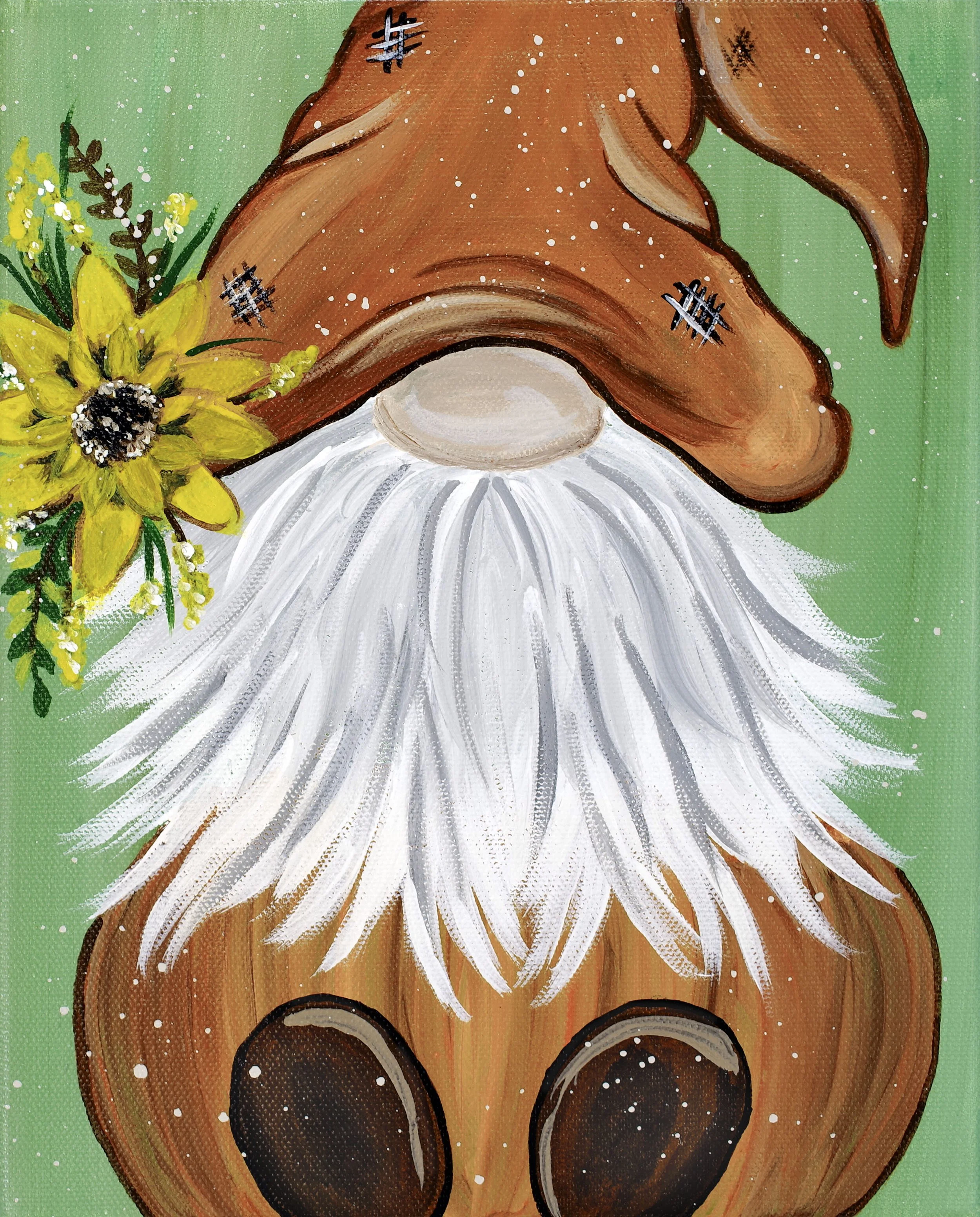 Sunflower Gnome Fine Art Print