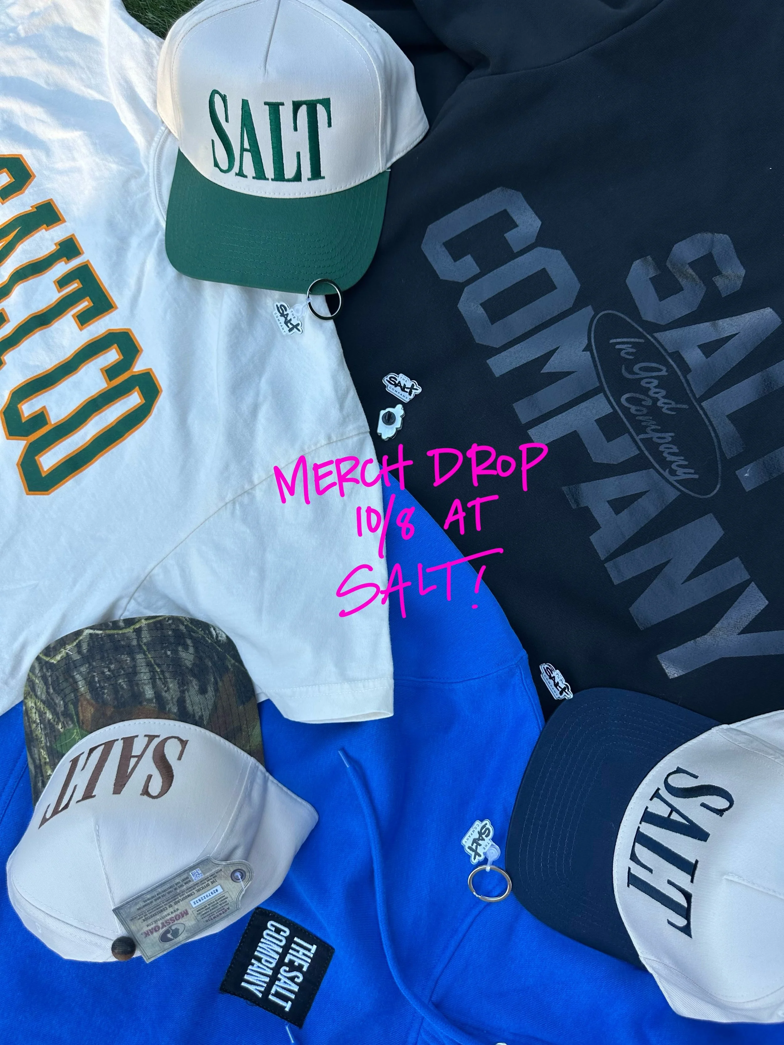 Merch will be available for purchase at Salt Co this Thursday!! We&rsquo;ll see you at 8pm in Straub Hall for another night of worship, teaching, and hanging out. :) 

There will also be another opportunity to join a connection group if you haven&rsq