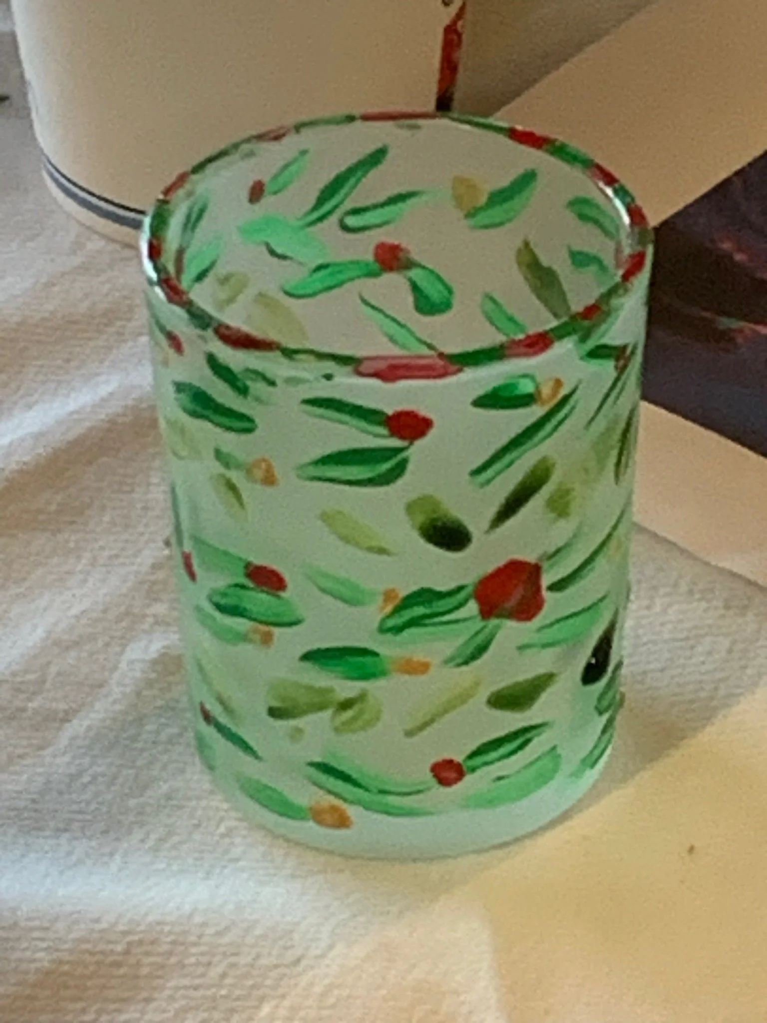 Beautifully-decorated candle holders 
