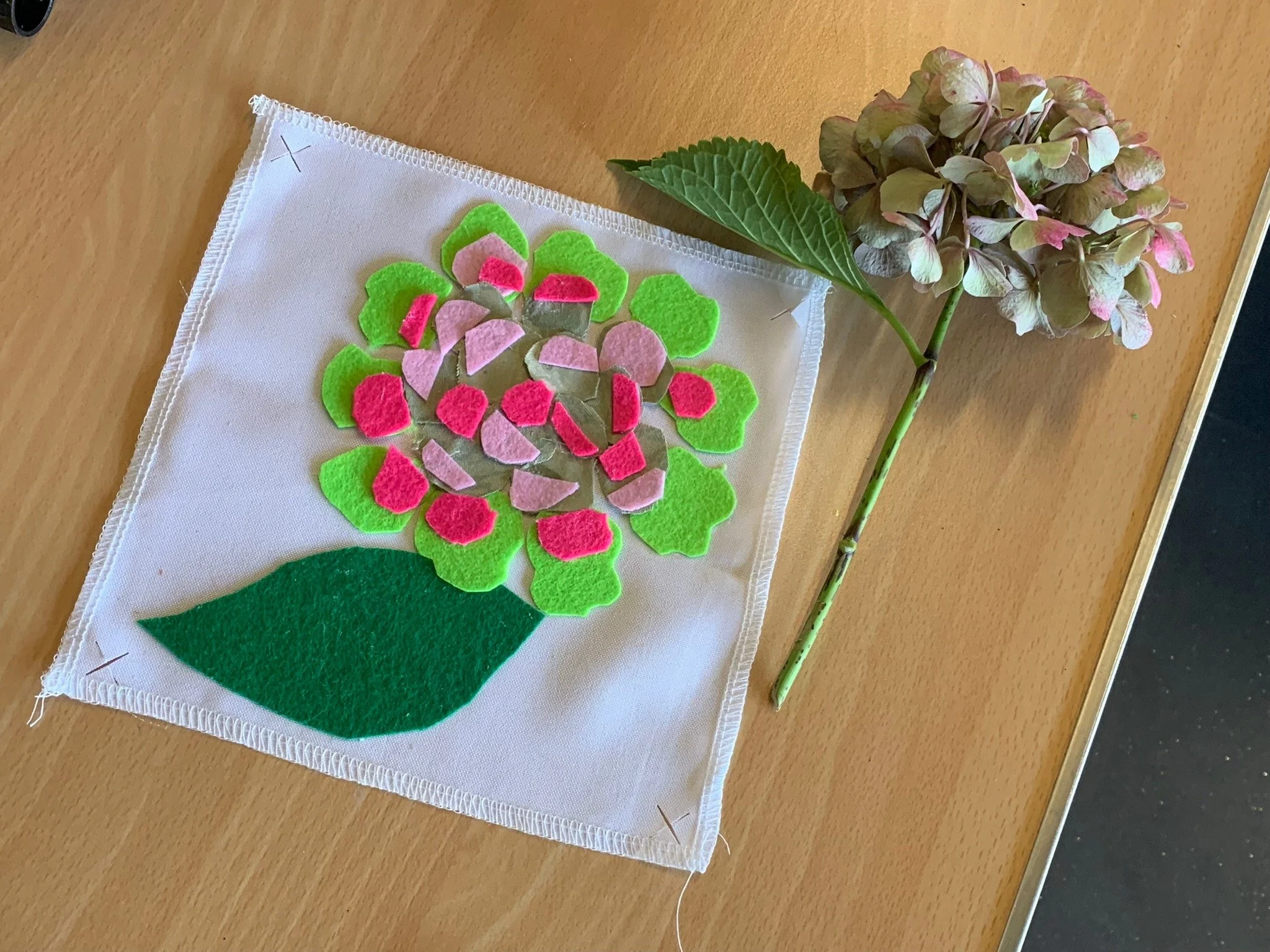 Makers created fantastic fabric pieces for a group collaboration