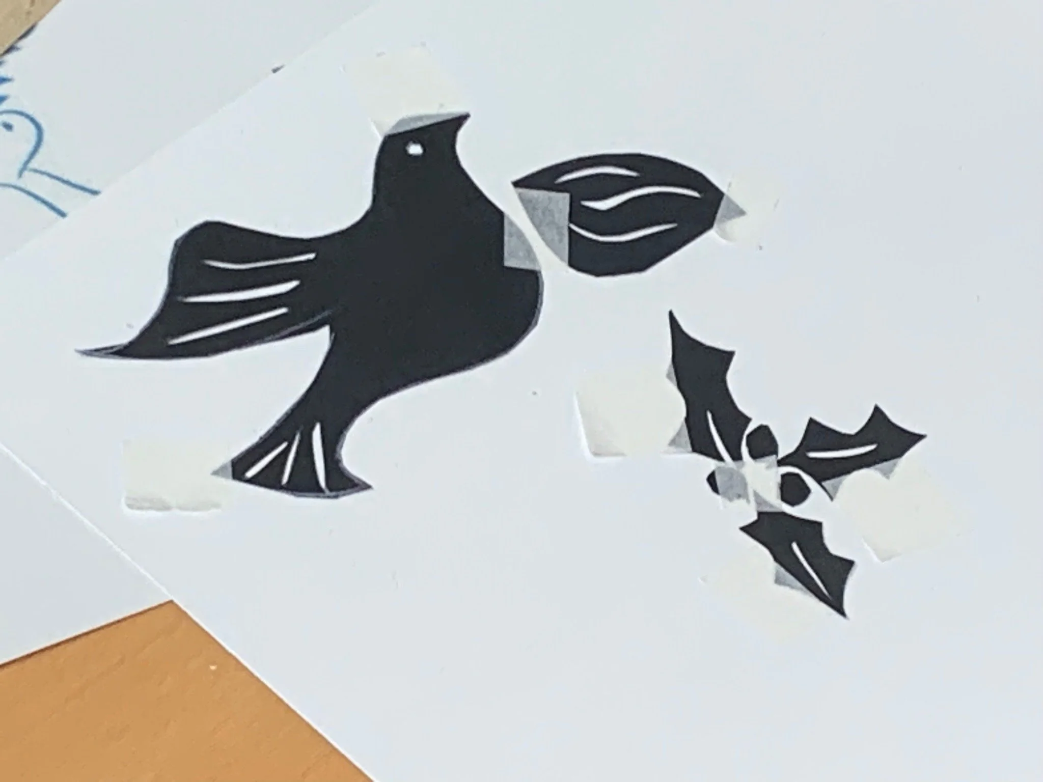 Zest participants produced amazing paper cuts which were printed as Christmas cards at a local print studio. They looked fantastic!