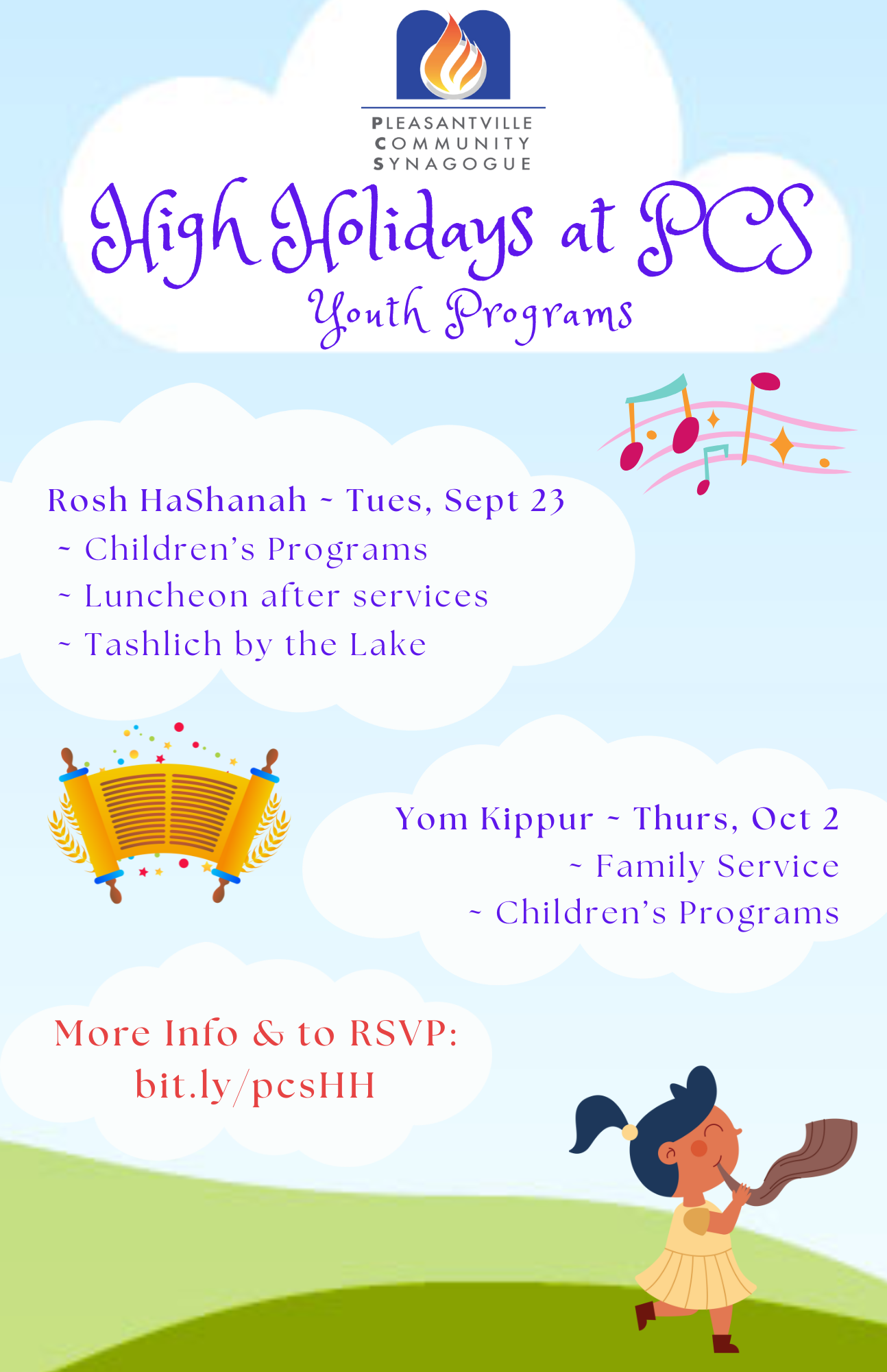 High Holiday Youth Programs @ PCS
